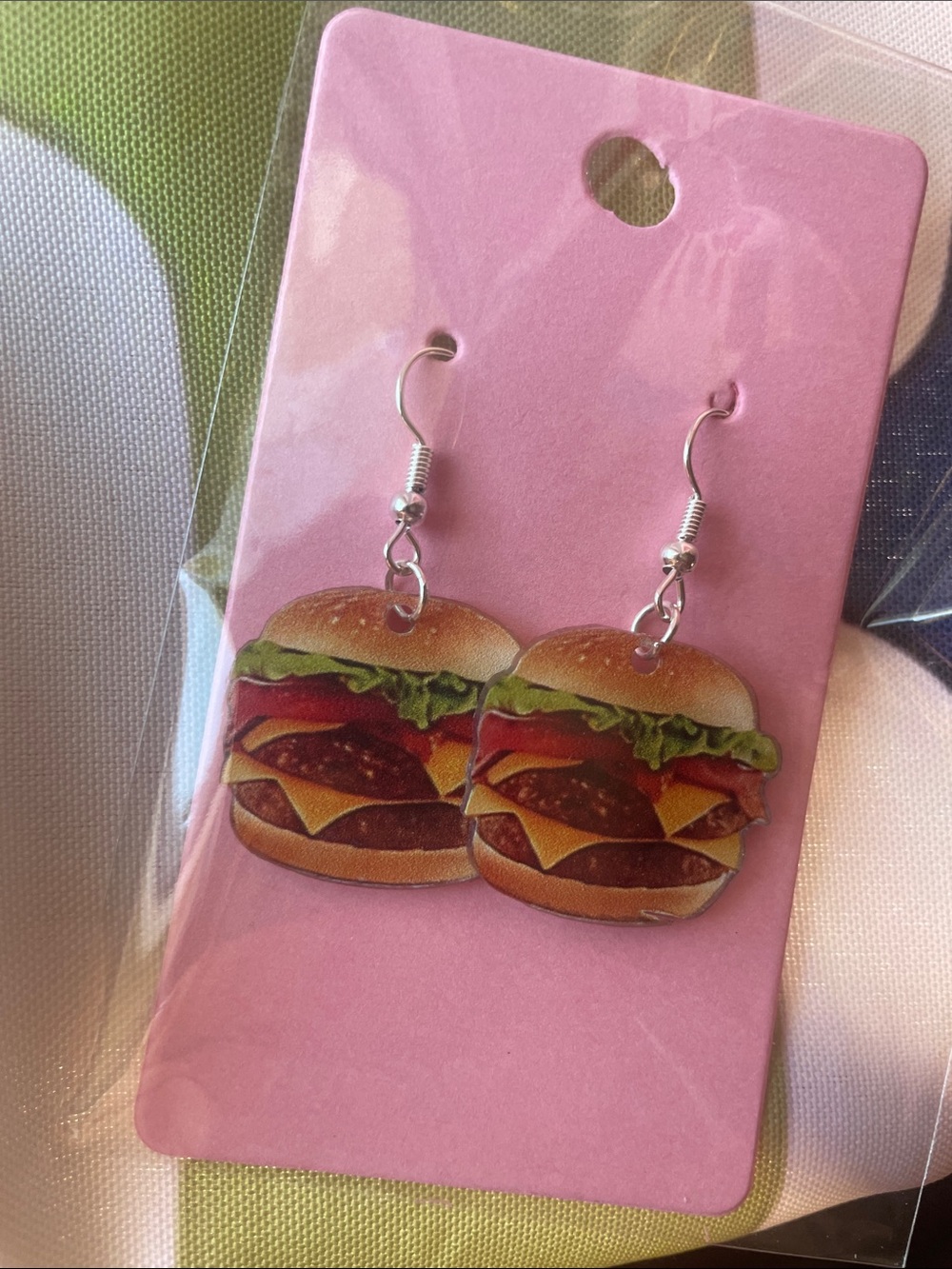 🍔Funky Hamburger Earrings!